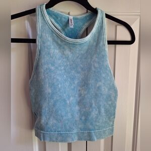 Zenana Ribbed Racerback Bralette Top With Removable Pads NWOT